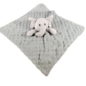 Gray Elephant Security Blanket Lovey Plush Baby Comforter 14” Soft Toy